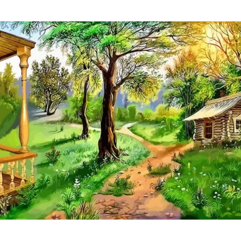 Landscape Village Paint By Numbers Kits ZXQ2840-23 - NEEDLEWORK KITS