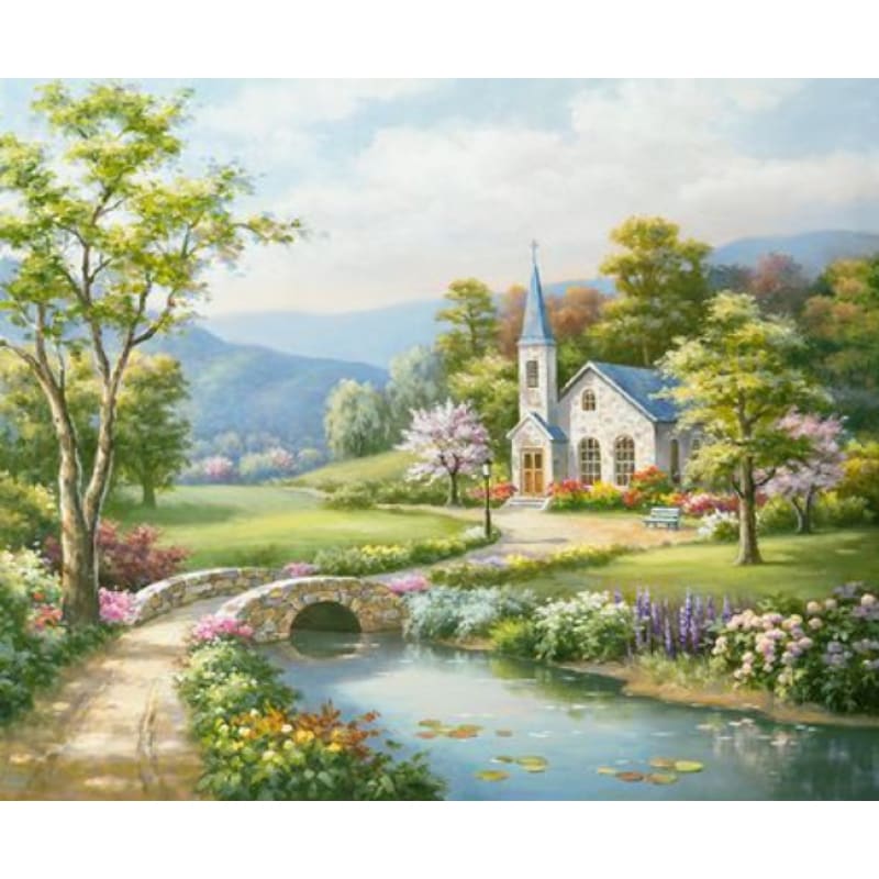 Landscape Village Paint By Numbers Kits ZXQ2941 - NEEDLEWORK KITS