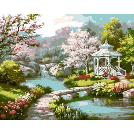 Landscape Village Paint By Numbers Kits ZXQ357 - NEEDLEWORK KITS