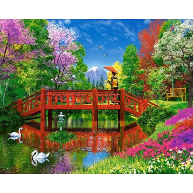 Landscape Village Paint By Numbers Kits ZXQ3704 - NEEDLEWORK KITS