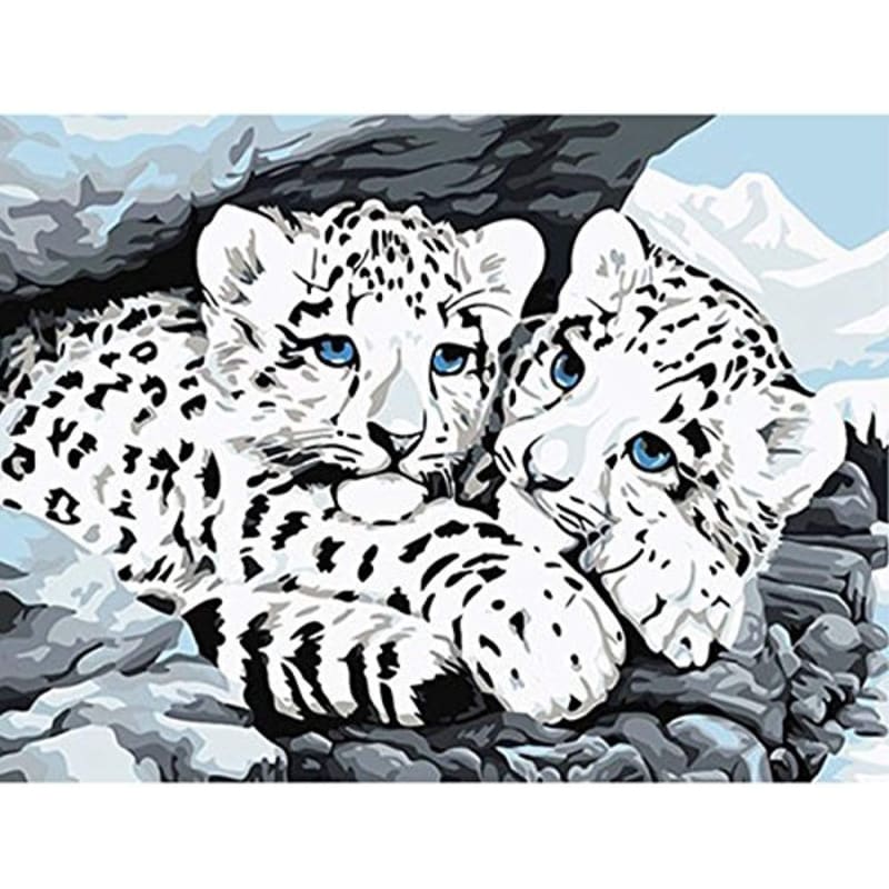 Leopard Diy Paint By Numbers Kits PBN30080 - NEEDLEWORK KITS