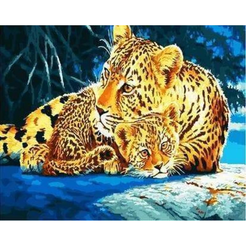 Leopard Diy Paint By Numbers Kits PBN30091 - NEEDLEWORK KITS