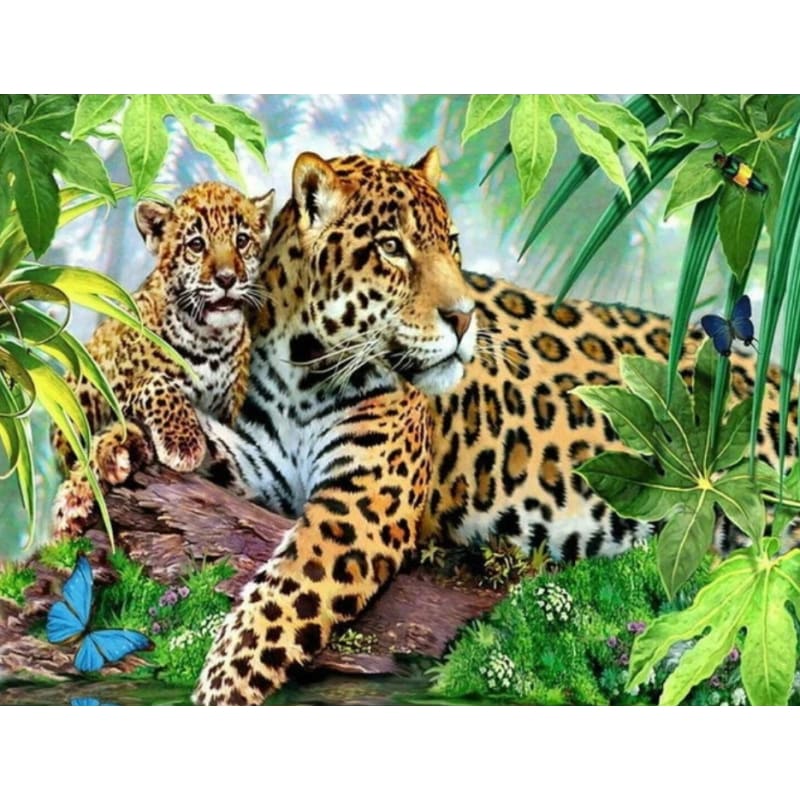 Leopard Diy Paint By Numbers Kits VM90290 - NEEDLEWORK KITS