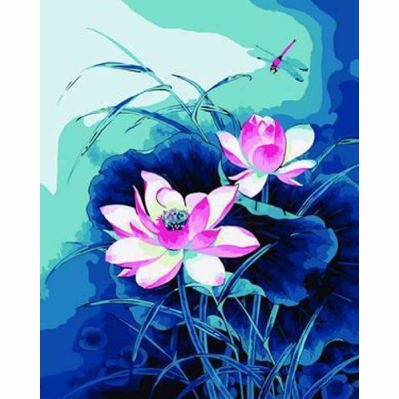 Lotus Diy Paint By Numbers Kits ZXB134 - NEEDLEWORK KITS