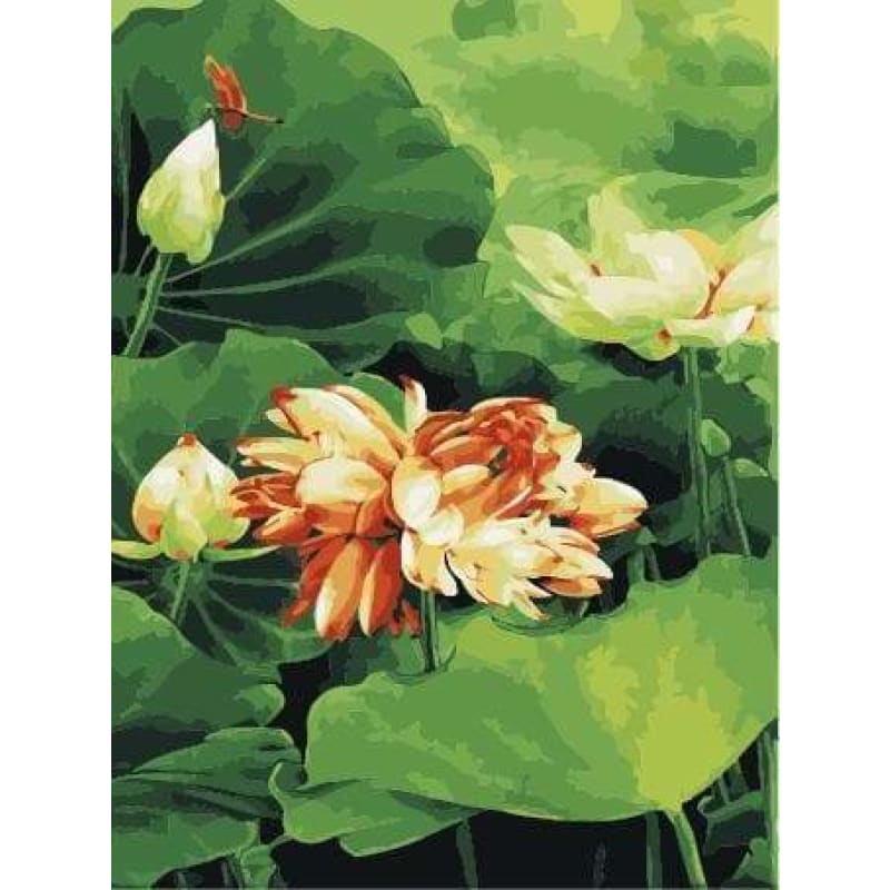 Lotus Diy Paint By Numbers Kits ZXE247 - NEEDLEWORK KITS