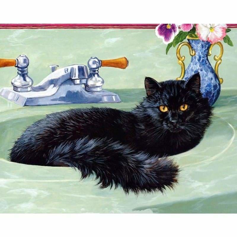 Lovely Cat Diy Paint By Numbers Kits VM97438 - NEEDLEWORK KITS