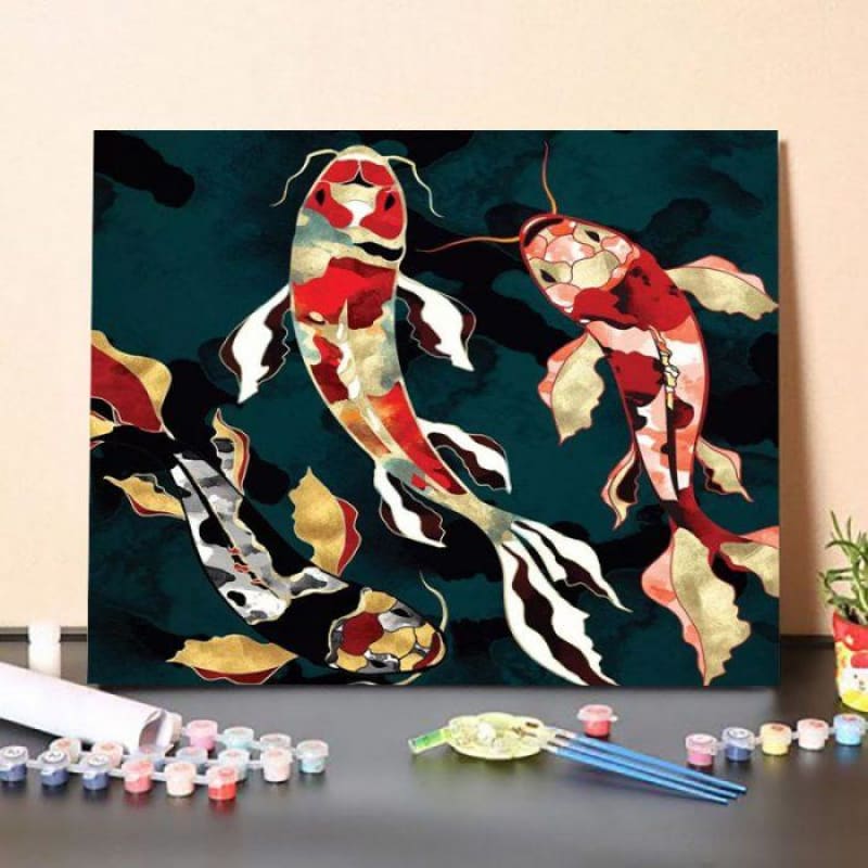 Metallic Koi – Paint By Numbers Kit