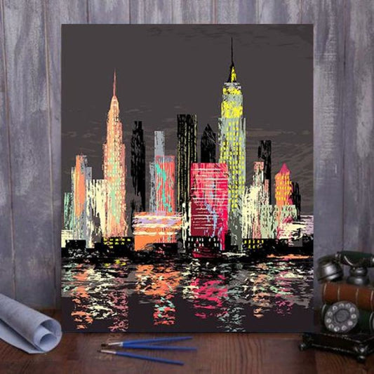 New York Paint By Numbers Kit