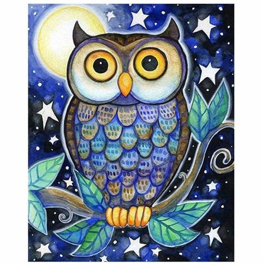 Owl Diy Paint By Numbers Kits PBN92372 - NEEDLEWORK KITS