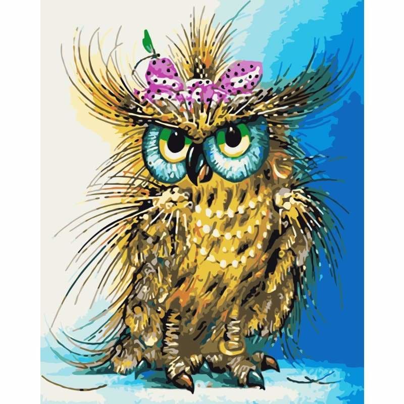 Owl Diy Paint By Numbers Kits WM-339 - NEEDLEWORK KITS