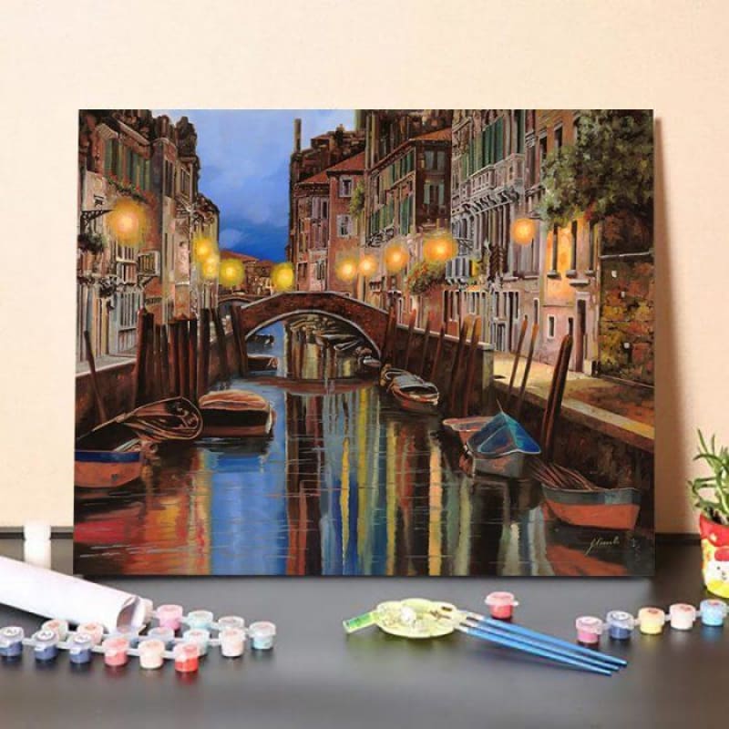 Paint by Numbers Kit-Alba a Venezia