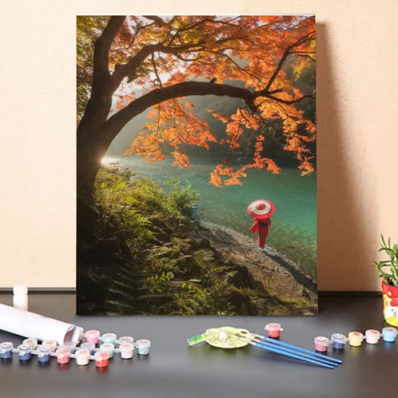 Paint by Numbers Kit-Autumn In Japan