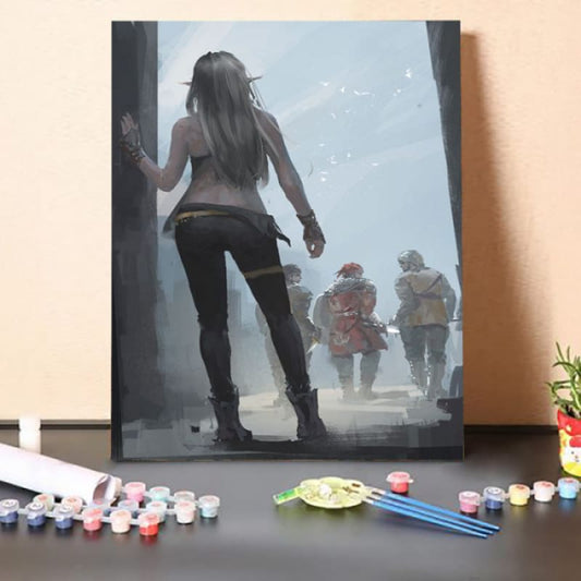 Paint by Numbers Kit-Back View