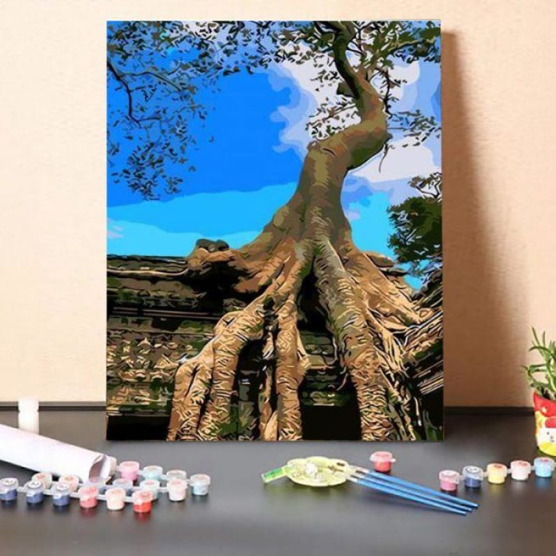 Paint By Numbers Kit-Big Tree – Adult Paint By Numbers
