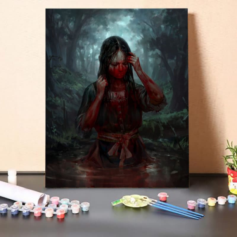 Paint by Numbers Kit-Blood Stained