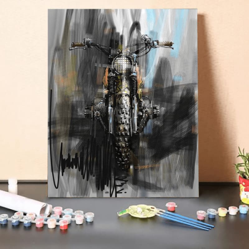 Paint by Numbers Kit-Bmw Motorcycle Art