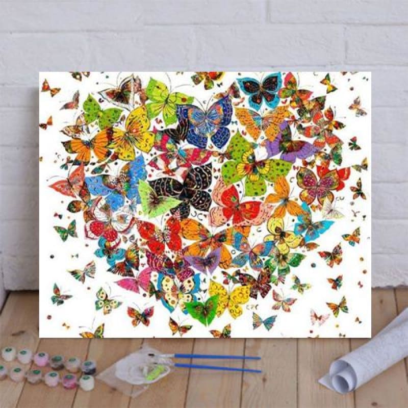 Paint by Numbers Kit Butterfly Heart