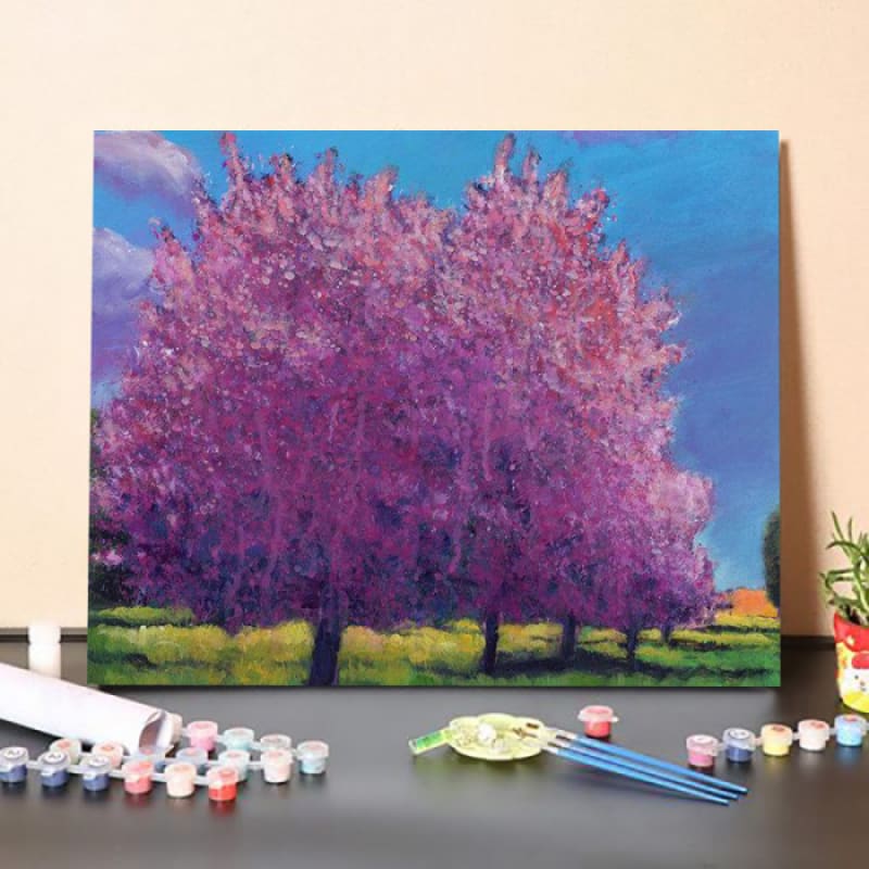 Paint By Numbers Kit-Cherry Blossom Day