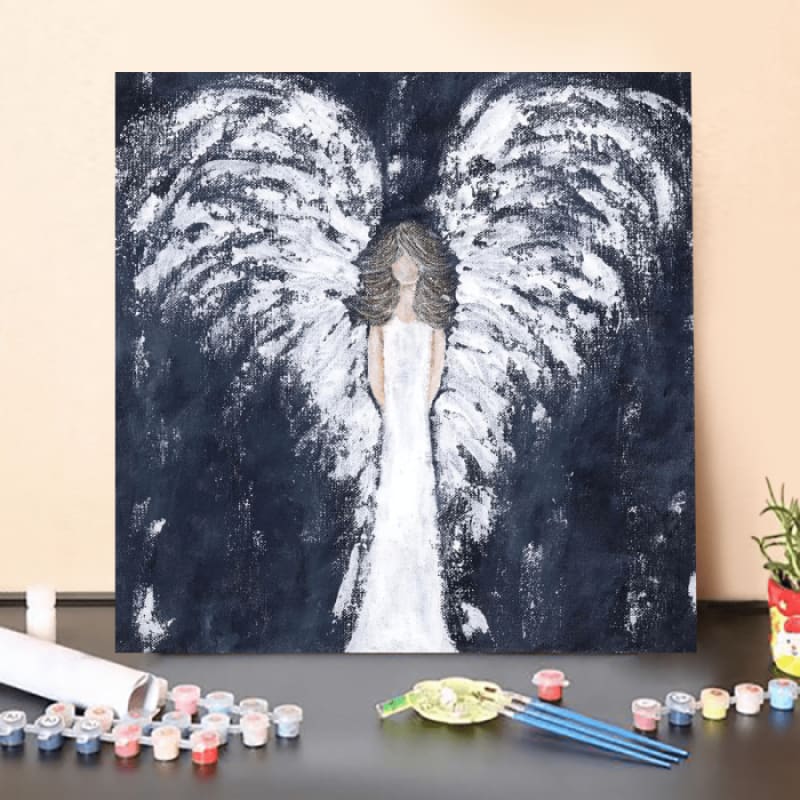 Paint by Numbers Kit-Dark blue angel