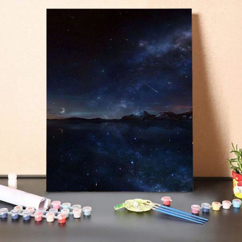 Paint by Numbers Kit-Dark Night Stars