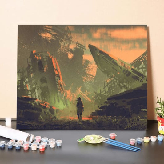 Paint by Numbers Kit-Direction Of Walking