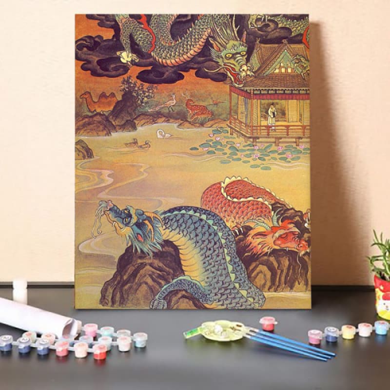 Paint by Numbers Kit-Dragon Slaying