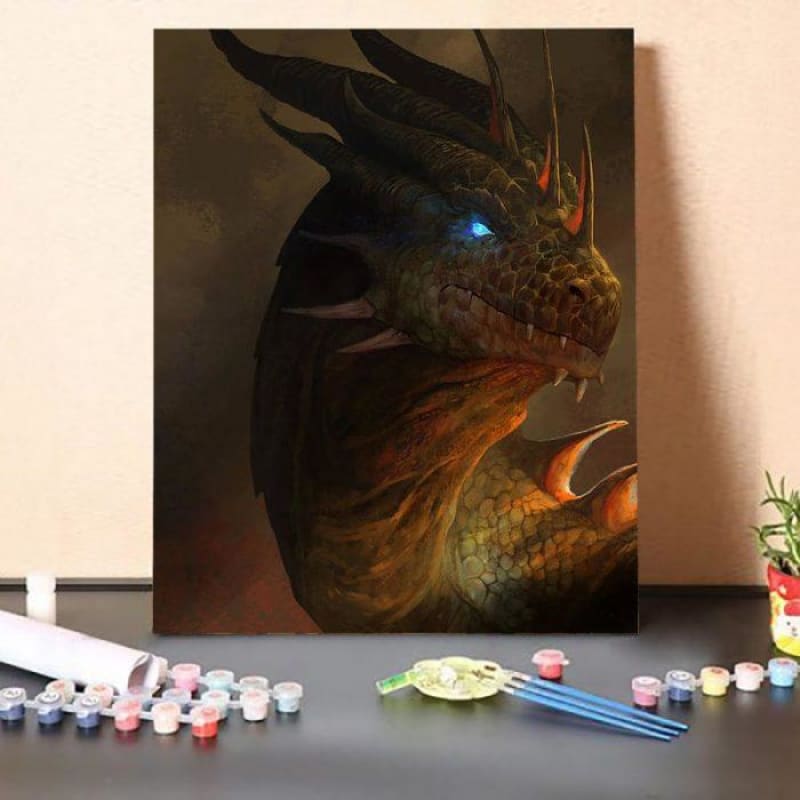 Paint by Numbers Kit-Evil Dragon