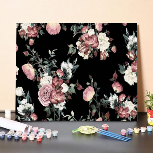 Paint by Numbers Kit-Exquisite Flowers