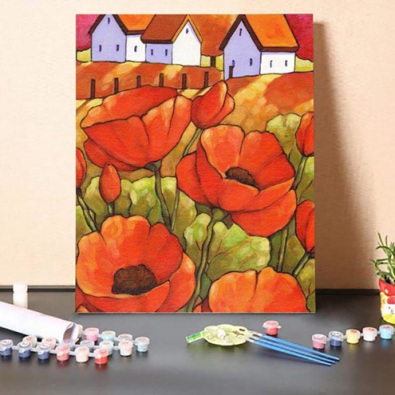 Paint By Numbers Kit-Flowers In The Manor