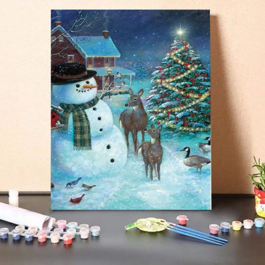 Paint By Numbers Kit-Frosty and Friends