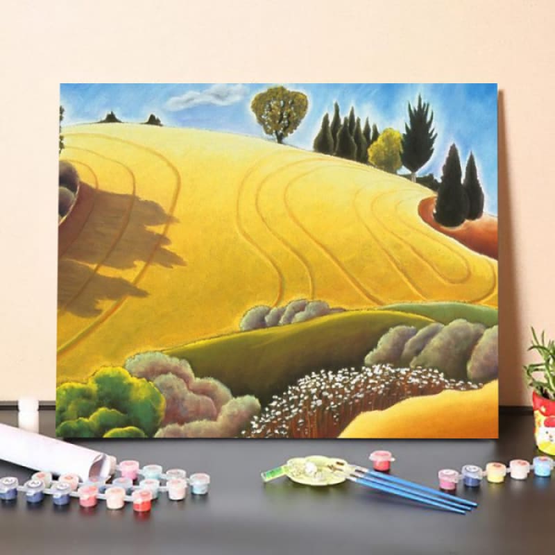 Paint By Numbers Kit-Golden Field