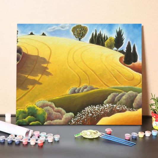 Paint By Numbers Kit-Golden Field