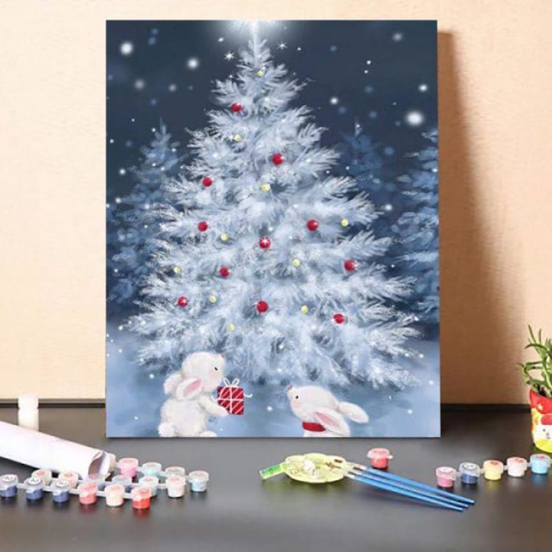 Paint By Numbers Kit-Guardian – Tree With Rabbits