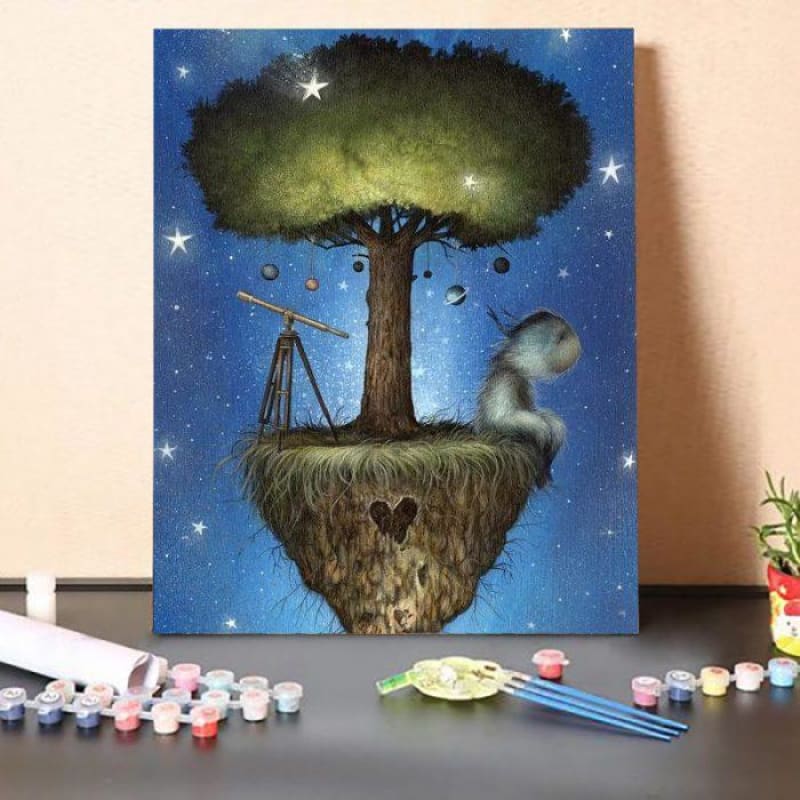 Paint By Numbers Kit-Hanging Tree