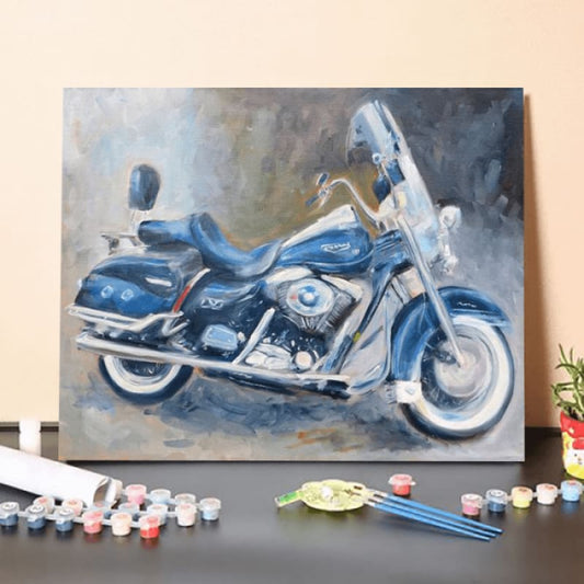 Paint by Numbers Kit-Harley Motors