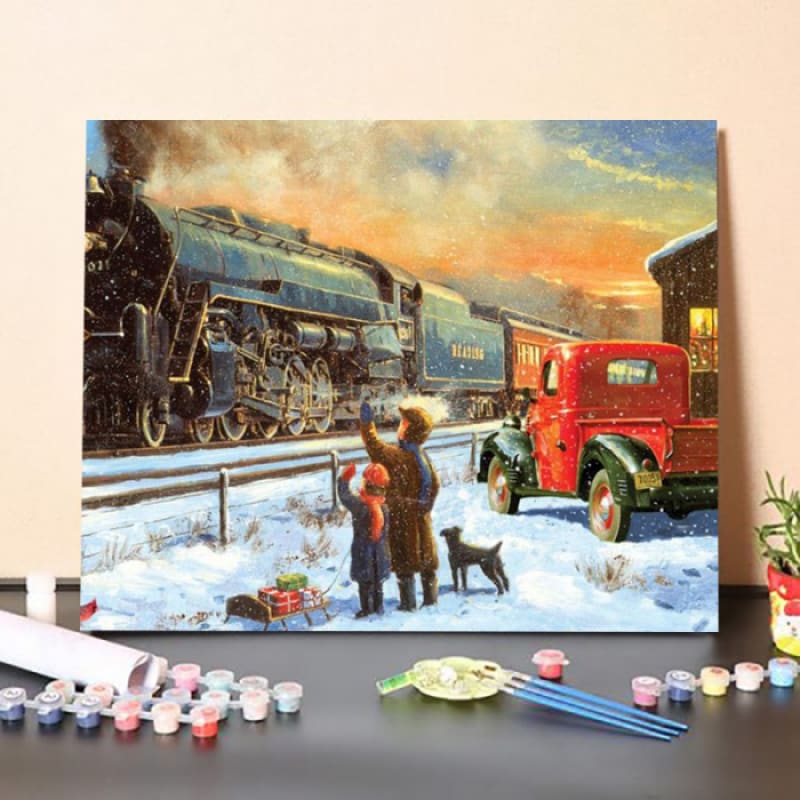 Paint By Numbers Kit – Home For Christmas