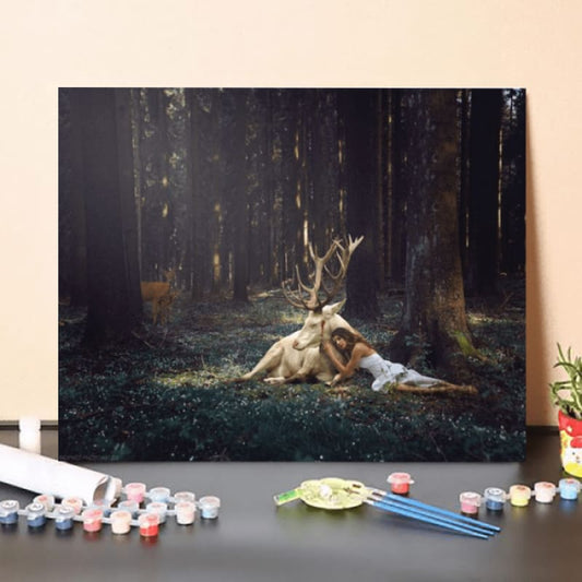 Paint by Numbers Kit-Injured deer