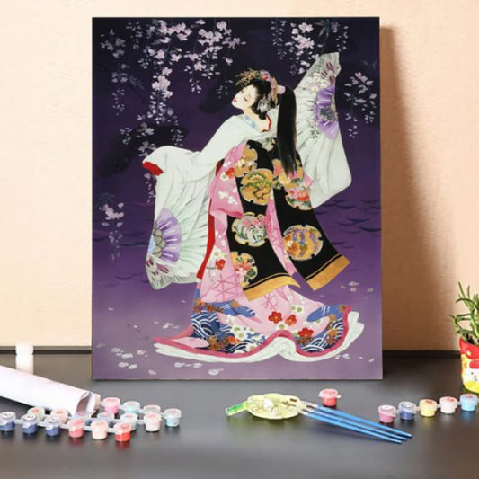 Paint by Numbers Kit-Japanese Classical Singer 2