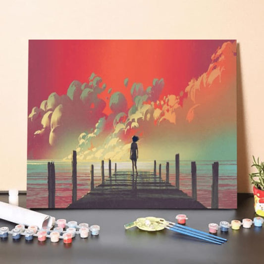 Paint by Numbers Kit-Listening To The Sea