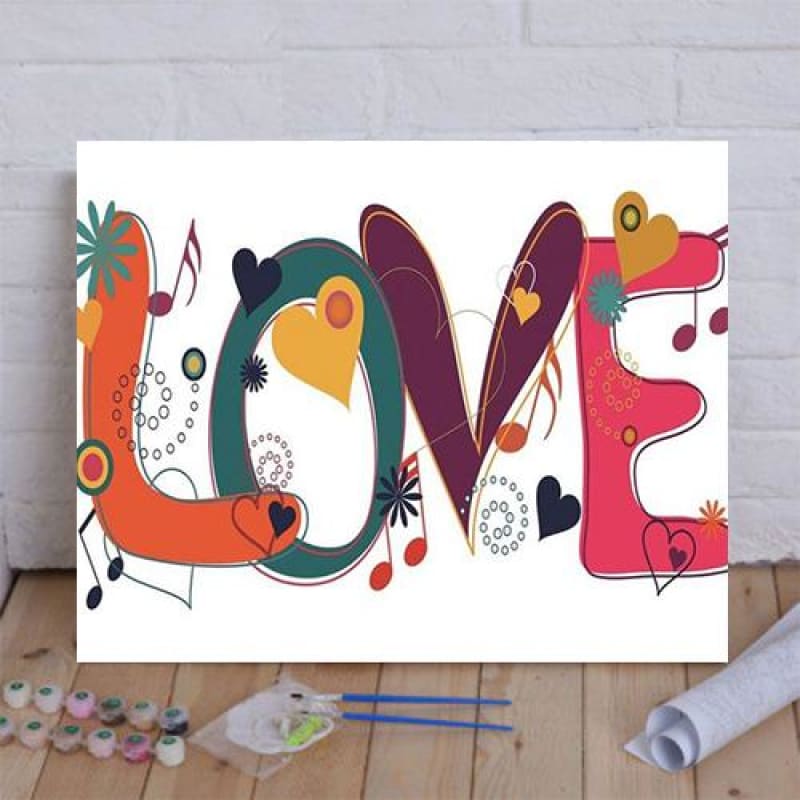 Paint By Numbers Kit LOVE-U #10