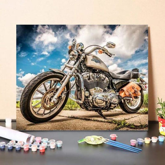 Paint By Numbers Kit Macrorun Motorcycle