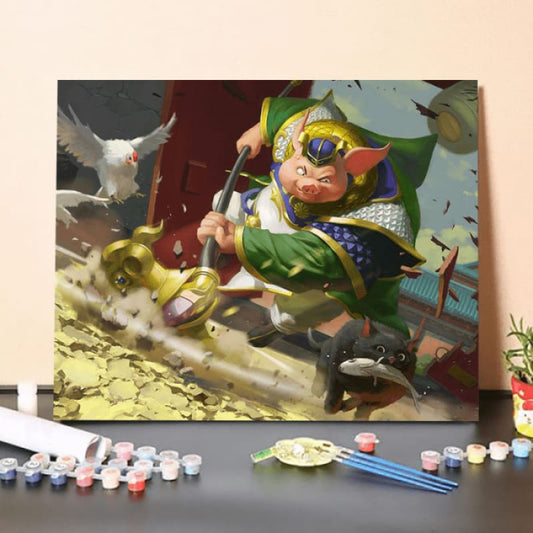 Paint by Numbers Kit-Marshal Pig