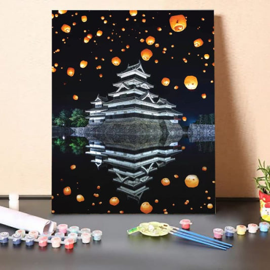 Paint by Numbers Kit – Matsumoto Castle VII