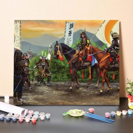 Paint by Numbers Kit-Meeting Of Shoguns