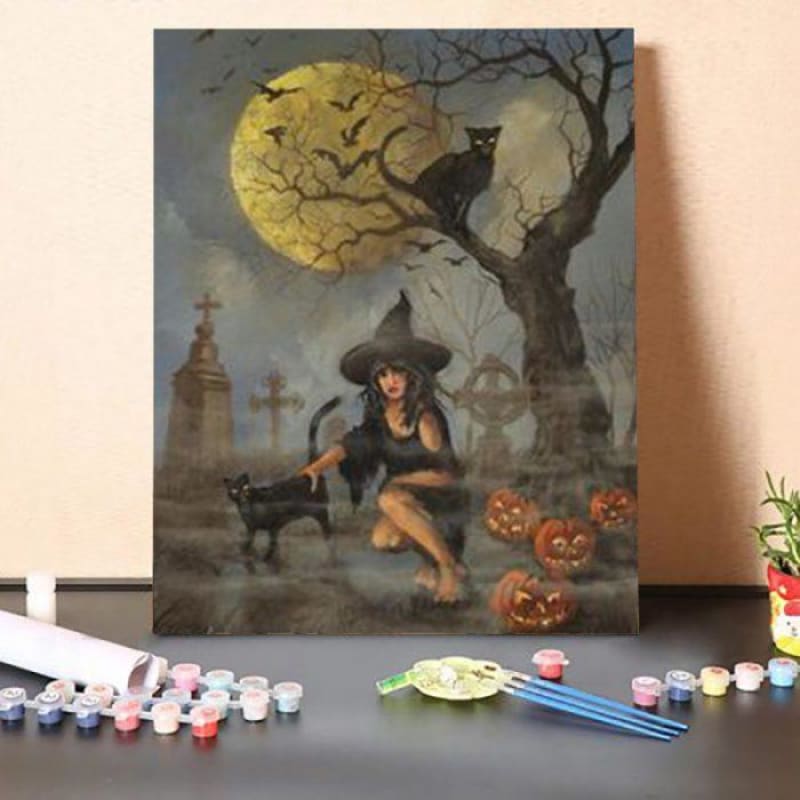 Paint By Numbers Kit – Moon Witch