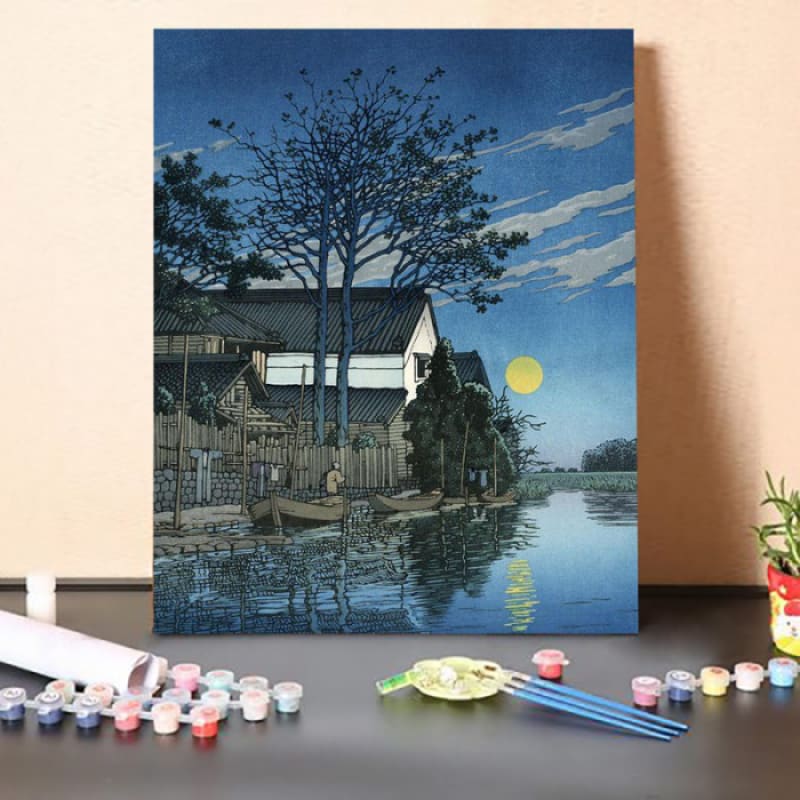 Paint by Numbers Kit-Night By The Lake