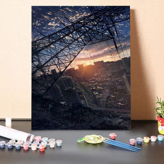 Paint by Numbers Kit-Over the City