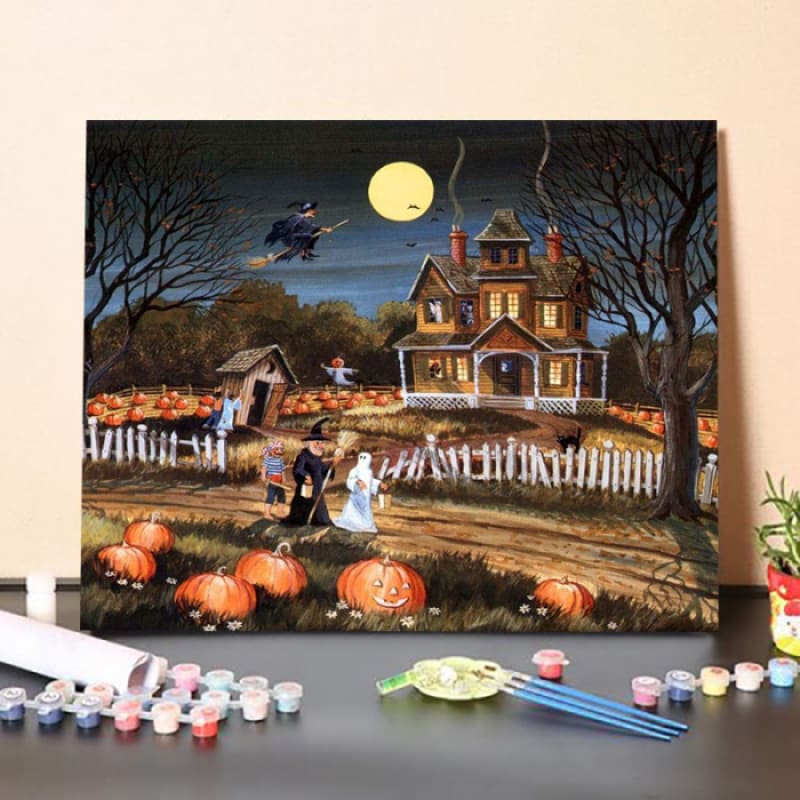 Paint By Numbers Kit – Pumpkin Field