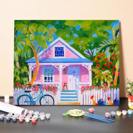 Paint By Numbers Kit-Purple House