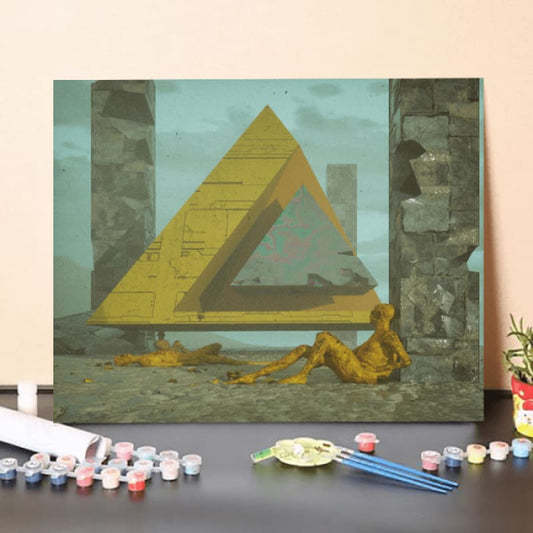 Paint by Numbers Kit-Pyramid